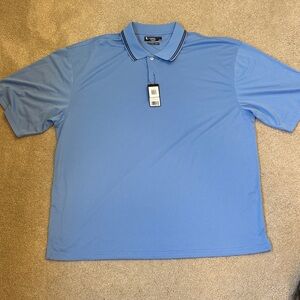 Men's Blue Polo Shirt by Linkstech